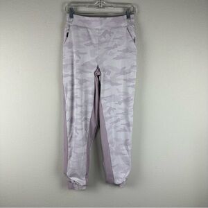 Athleta Pink Camo Lined Brooklyn Commute Travel Athleisure Pants Size 2